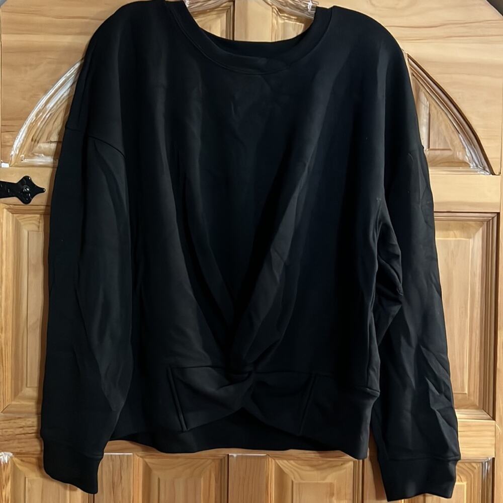 For The Republic Black XL Modal Sweatshirt NWT